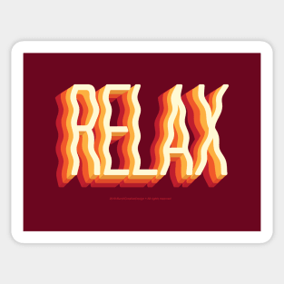 RELAX Funny Quote Trippy Sticker